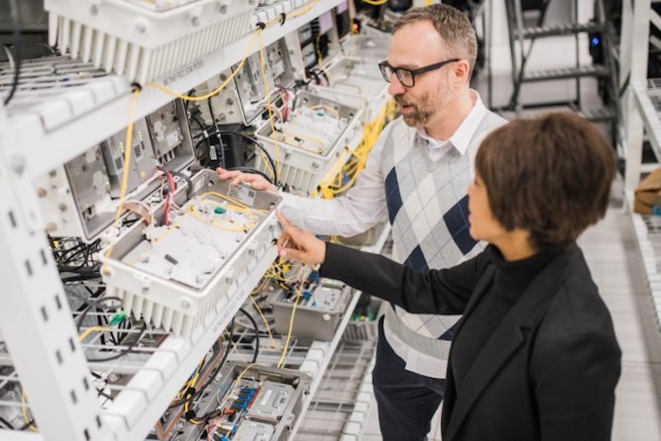 Charter employees working in data center