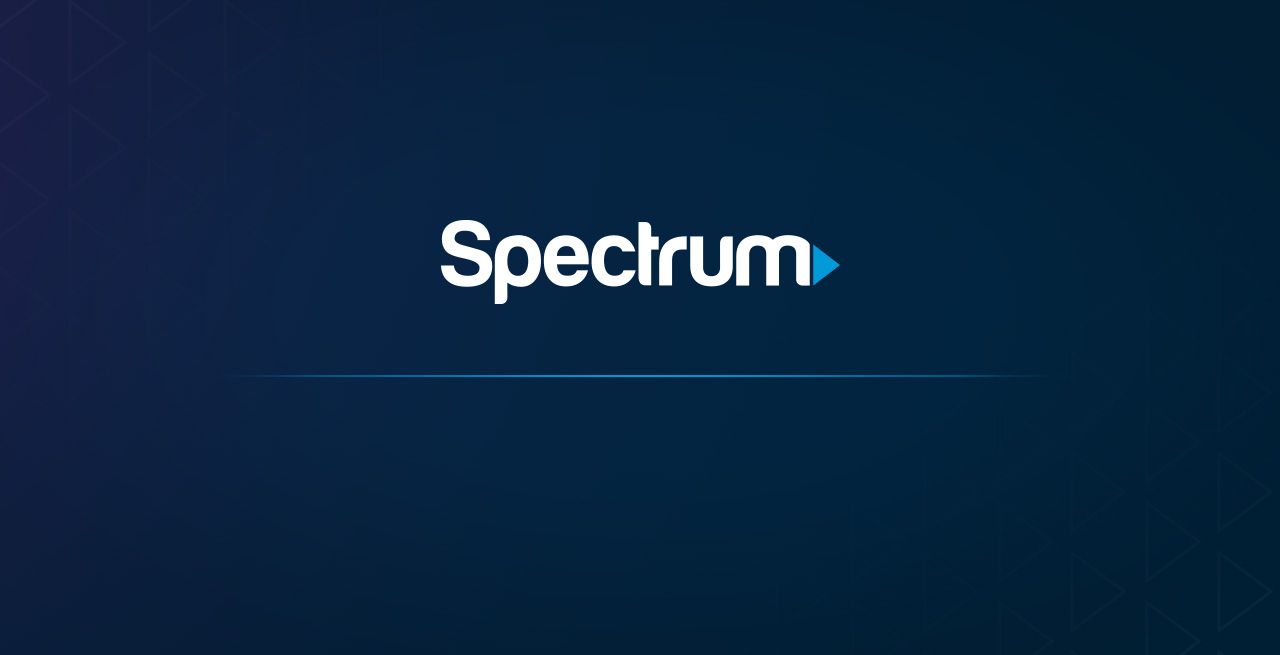 Spectrum logo on blue background