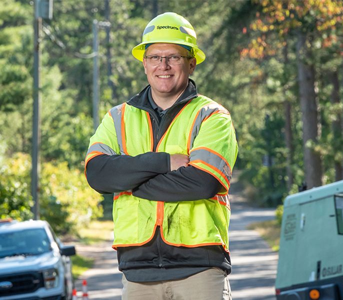 Spectrum’s Mark Olejniczak oversees the buildout to small rural towns in northern Wisconsin.